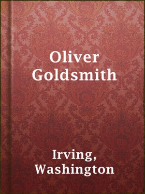 cover image of Oliver Goldsmith
